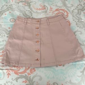 Blush pink denim skirt from forever 21